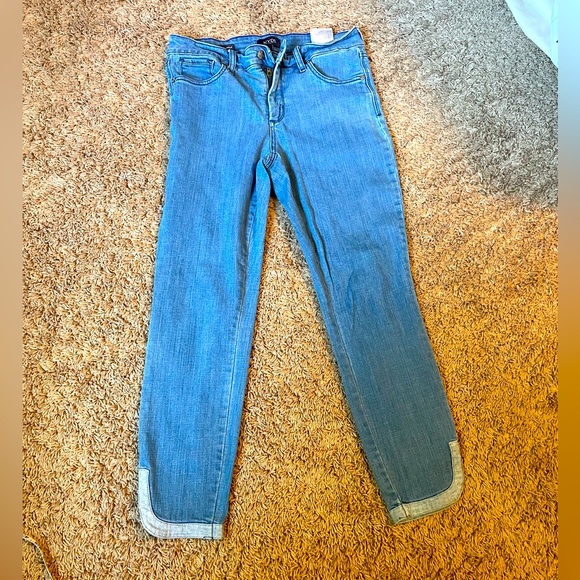 NJDY-Cropped jeans with‎ details in hem (6) - Picture 1 of 7